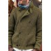 Men's Stand-up Collar Double Breasted Jacket