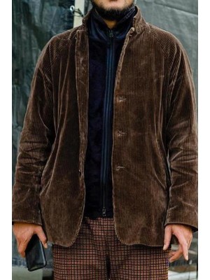 Casual winter autumn Velvet Brown Men's Coat