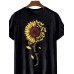 Men's Dragonfly Sunflower Short Sleeve T-Shirt